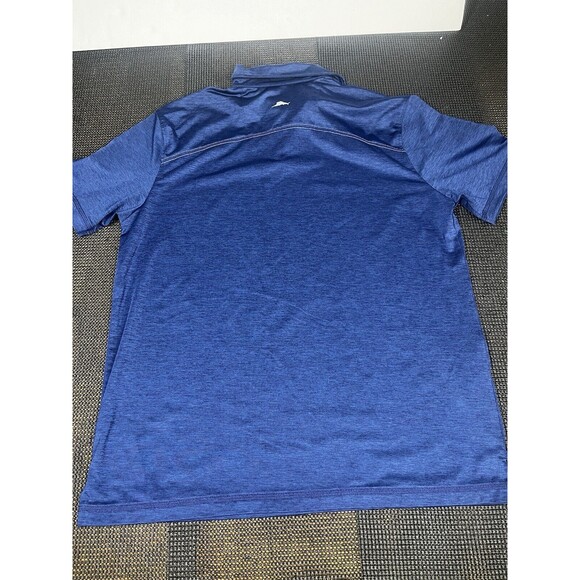Tommy Bahama Polo Shirt Adult Small Short Sleeve Polyester Spandex Blue Mens - Picture 5 of 5